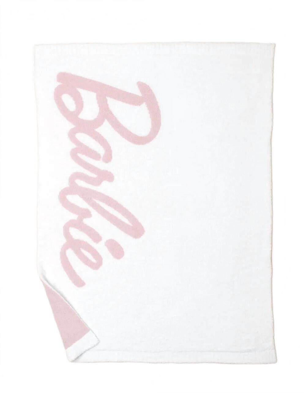 NEW BAREFOOT DREAMS cozychic barbie blanket - 45"x60" in white